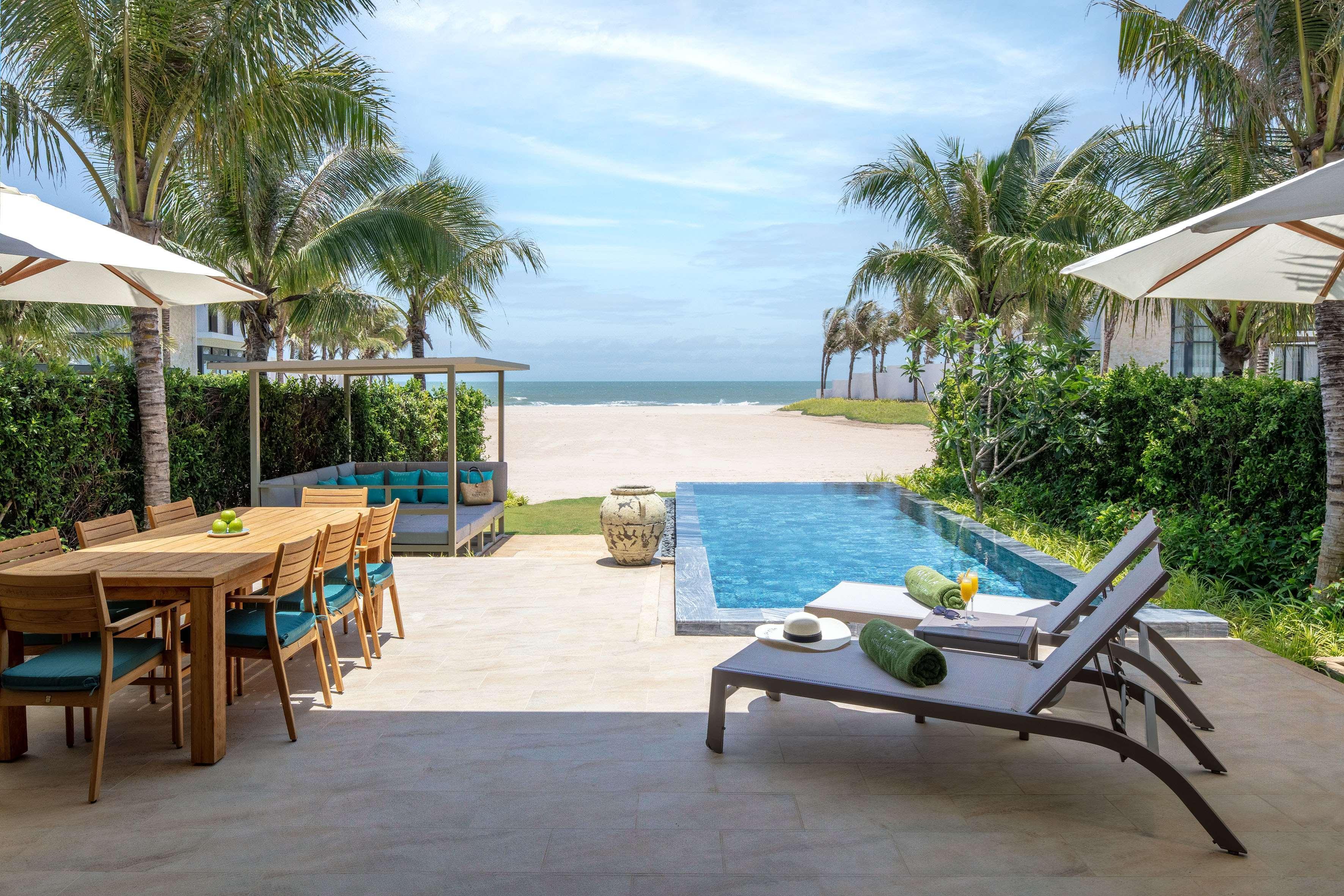 胡深海滩美丽亚度假村 后川 外观 照片 Beachfront Pool Villa